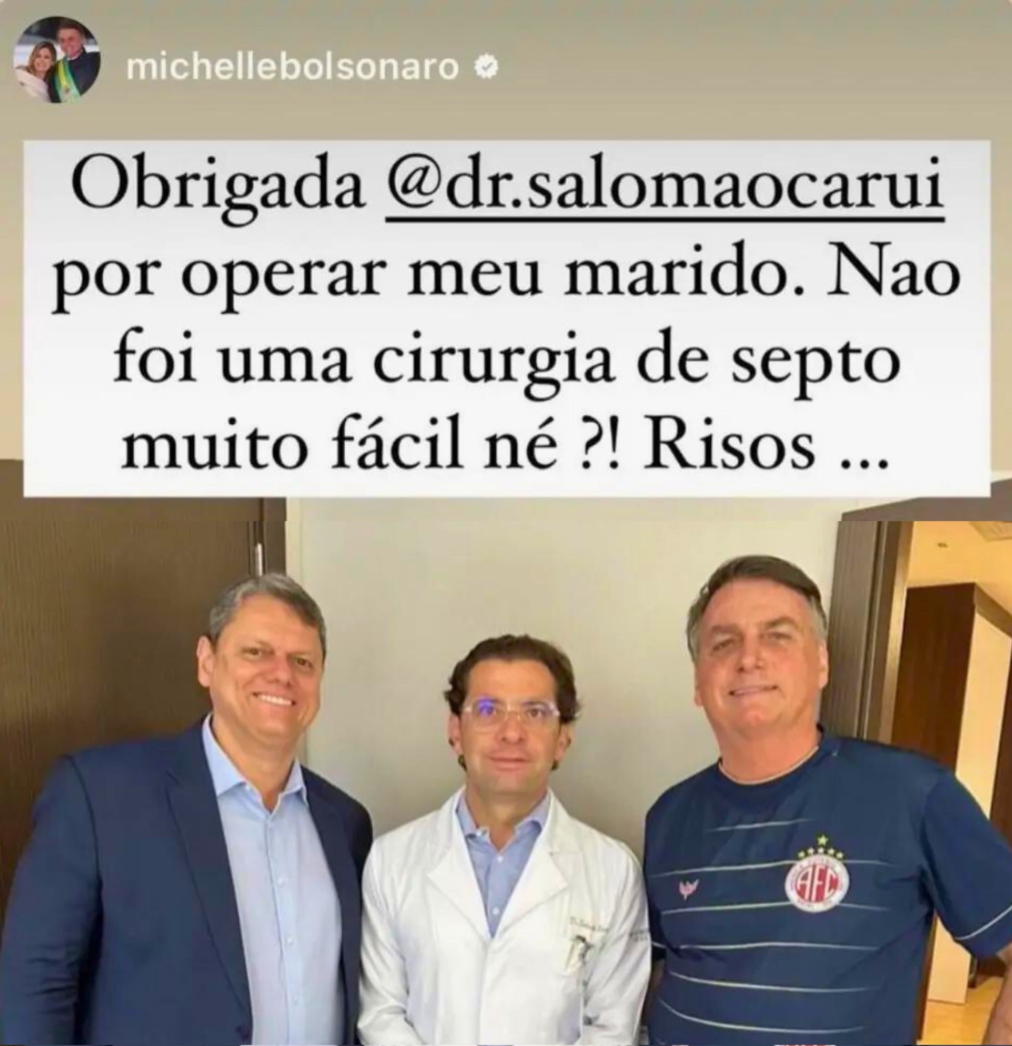 Jair Bolsonaro e Tarcísio